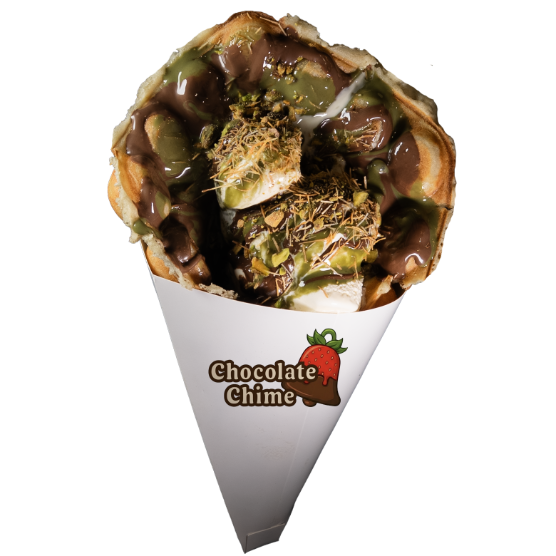 Bubble Waffle - Dubai Chocolate